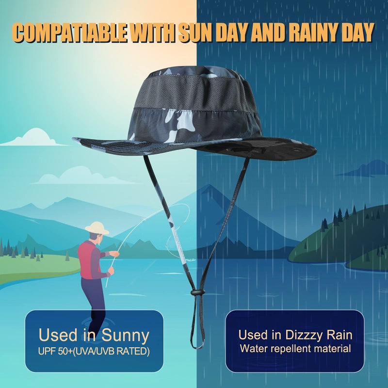 KOOLSOLY Fishing Hat,Sun Cap with UPF 50+ Sun Protection and Neck Flap,for Man and Womenâ€¦ Army Green - Image 5